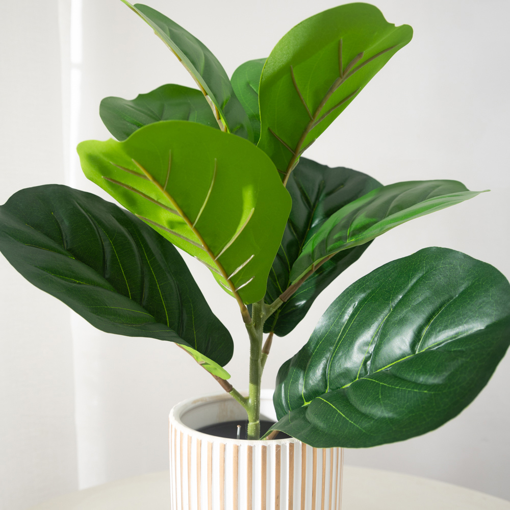 38cm 9 Forks Artificial Ficus  - Ficus Lyrata Tree recension och pris