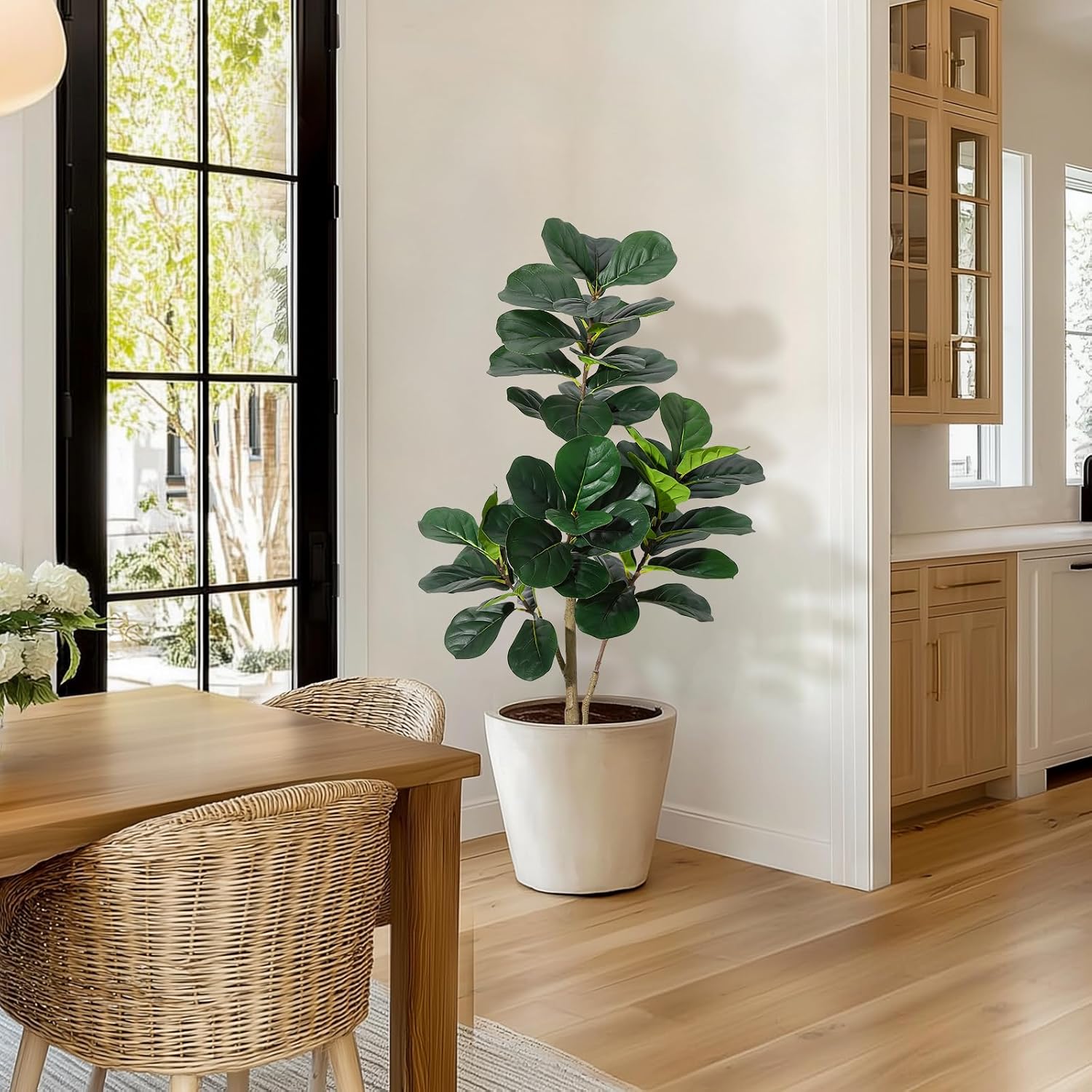 Fiddle Leaf Fig Tree Artificia - Ficus Lyrata Tree recension och pris