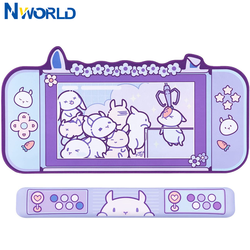 Large Kawaii Gaming Mouse Pad  - Tradescantia Purple recension och pris